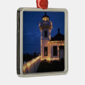 WA, Mukilteo, Mukilteo Lighthouse 2 Silbernes Ornament (Rechts)