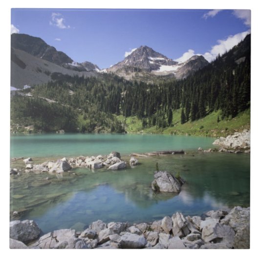 WA, Okanogan NF, Lewis Lake und Black Peak Fliese (Vorderseite)