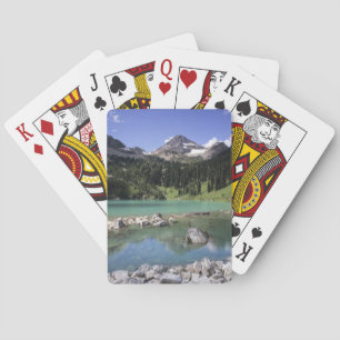 WA, Okanogan NF, Lewis Lake und Black Peak Spielkarten