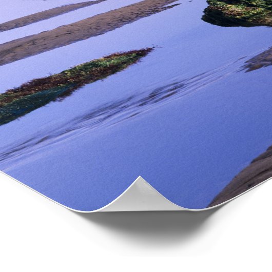 WA, Olympic National Park, Second Beach, Poster (Ecke)