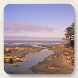 WA, Olympic NP, Kalaloch Beach und Kalaloch Getränkeuntersetzer