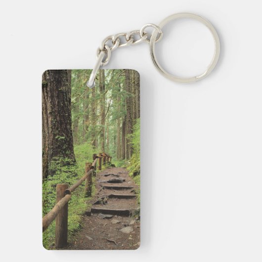 WA, Olympic NP, Sol Duc Valley, Regenwald Schlüsselanhänger (Rückseite)