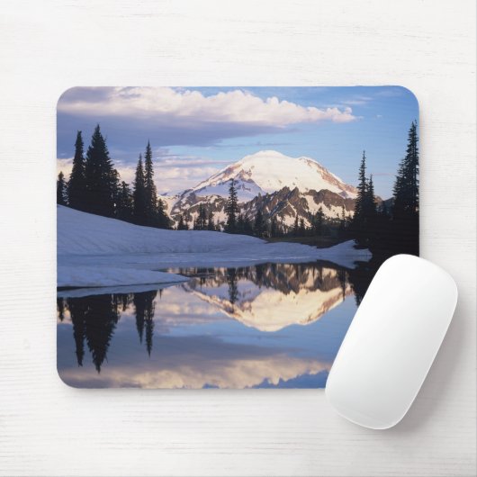 WA, Rainier NP, Rainier und Wolken Mousepad (Mit Mouse)