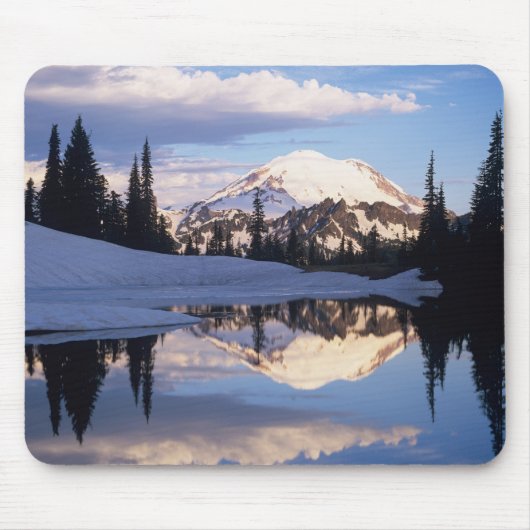 WA, Rainier NP, Rainier und Wolken Mousepad (Vorne)