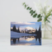 WA, Rainier NP, Rainier und Wolken Postkarte (Stehend Vorderseite)
