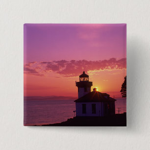 WA, San Juan Island, Lime Kiln Leuchtturm, 1919, 2 Button