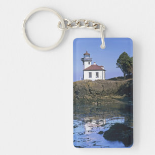 WA, San Juan Island, Lime Kiln Leuchtturm Schlüsselanhänger