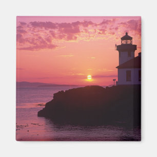 WA, San Juan Island, Limon Kiln Lighthouse, 1919, Magnet
