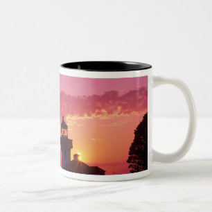 WA, San Juan Island, Limon Kiln Lighthouse, 1919,  Zweifarbige Tasse