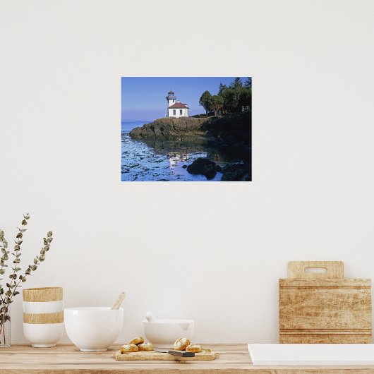 WA, San Juan Island, Limoner Kiln Leuchtturm Poster (Küche)