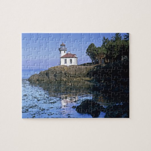 WA, San Juan Island, Limoner Leuchtturm von Kiln Puzzle (Horizontal)