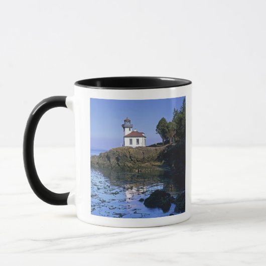 WA, San Juan Island, Limoner Leuchtturm von Kiln Tasse (Links)