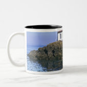 WA, San Juan Island, Limoner Leuchtturm von Kiln Zweifarbige Tasse (Links)