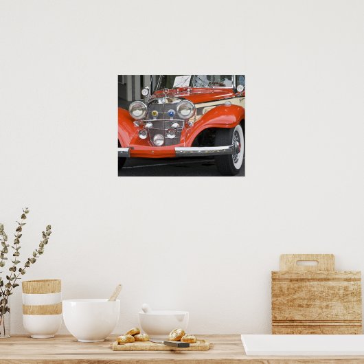 WA, Seattle, classic German automobile. 2 Poster (Küche)