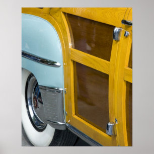 WA, Seattle, ein klassisches amerikanisches Auto.  Poster