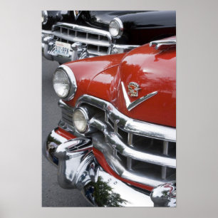 WA, Seattle, ein klassisches amerikanisches Auto. Poster