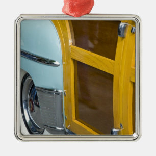 WA, Seattle, klassisches amerikanisches Auto. 2 Ornament Aus Metall