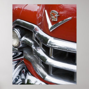WA, Seattle, klassisches amerikanisches Auto. 4 Poster