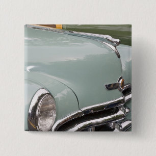 WA, Seattle, klassisches amerikanisches Automobil. Button