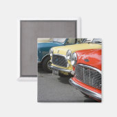 WA, Seattle, klassisches britisches Auto. Magnet (Vorderseite/Rückseite)