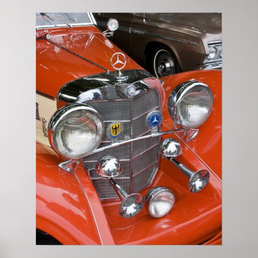 WA, Seattle, klassisches deutsches Auto. Poster (Vorne)