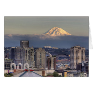 WA, Seattle, Monte Rainier aus Kerry Park