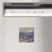 WA, Seattle, Monte Rainier aus Kerry Park Magnet (In Situ (Geschirrspüler))