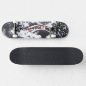 WA, Seattle, Moon-Brücke und Teich nach Winter 2 Skateboard (Horizontal)