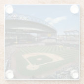 WA, Seattle, Safeco Field, Mariners Baseball Glasuntersetzer (Rückseite)