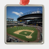 WA, Seattle, Safeco Field, Mariners Baseball Ornament Aus Metall (Vorne)