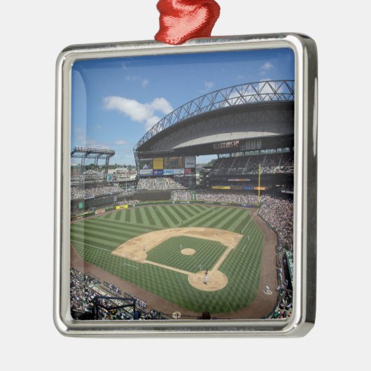 WA, Seattle, Safeco Field, Mariners Baseball Ornament Aus Metall (Links)