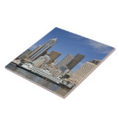 WA, Seattle, Seattle Skyline mit Fähre Fliese (Seite)