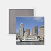 WA, Seattle, Seattle Skyline mit Fähre Magnet (Vorderseite/Rückseite)