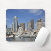 WA, Seattle, Seattle Skyline mit Fähre Mousepad (Mit Mouse)