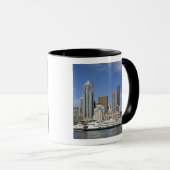 WA, Seattle, Seattle Skyline mit Fähre Tasse (VorderseiteRechts)