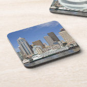 WA, Seattle, Seattle Skyline mit Fähre Untersetzer (Linke Seite)