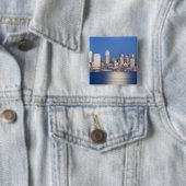 WA, Seattle, Seattle Skyline und Elliott Bay, 2 Button (Beispiel)