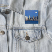 WA, Seattle, Seattle Skyline und Elliott Bay 2 Button (Beispiel)