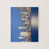 WA, Seattle, Seattle Skyline und Elliott Bay, 2 Puzzle (Vertikal)