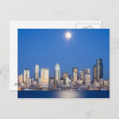 WA, Seattle, Seattle, Skyline und Elliott Bay 3 Postkarte (Vorne/Hinten)