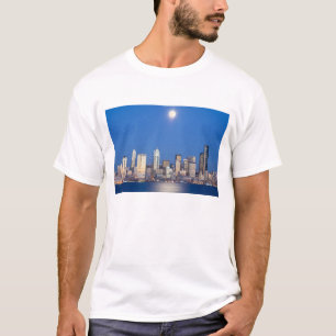 WA, Seattle, Seattle Skyline und Elliott Bay 3 T-Shirt