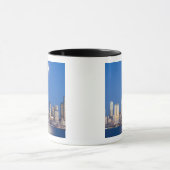 WA, Seattle, Seattle Skyline und Elliott Bay 3 Tasse (Zentrum)