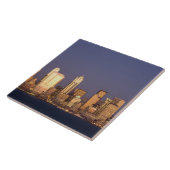 WA, Seattle, Seattle Skyline und Elliott Bay, Fliese (Seite)