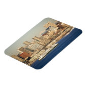 WA, Seattle, Seattle, Skyline und Elliott Bay Magnet (Linke Seite)