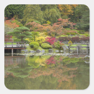 WA, Seattle, Washington Park Arboretum, 3 Quadratischer Aufkleber
