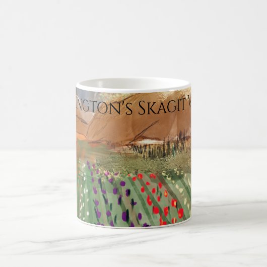 WA Skagi Valley Tulip Fields Spring Dreaming Kaffeetasse (Mittel)