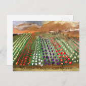 WA Skagi Valley Tulip Fields Spring Dreaming Postkarte (Vorne/Hinten)