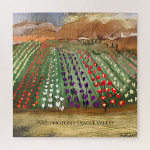 WA Skagi Valley Tulip Fields Spring Dreaming Puzzle