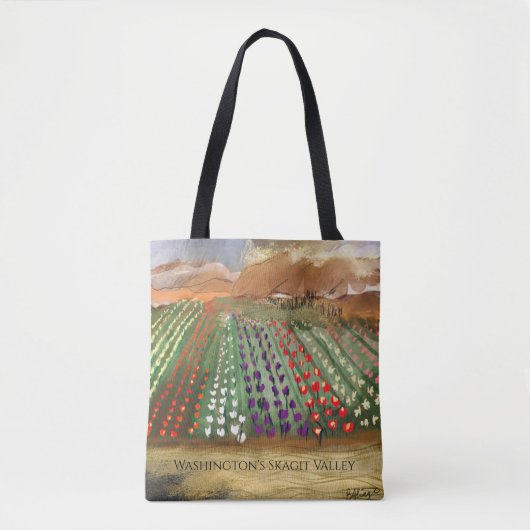 WA Skagi Valley Tulip Fields Spring Dreaming Tasche (Vorderseite)