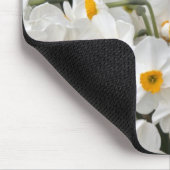 WA, Skagit Valley, Daffodil-Muster Mousepad (Ecke)